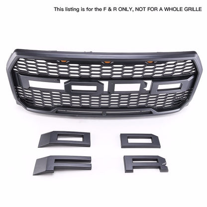 Ford F150 F-150 Raptor Style Grill Letters F & R 2015