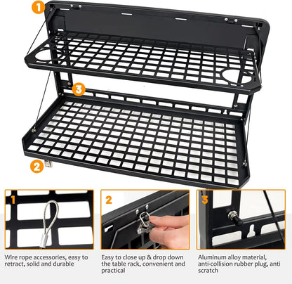 Moose Country Mods: Ford Bronco Tailgate Table & MOLLE Storage Shelf – Beast Mode Edition